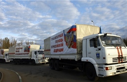 Đoàn xe viện trợ thứ 6 của Nga tới Đông Ukraine